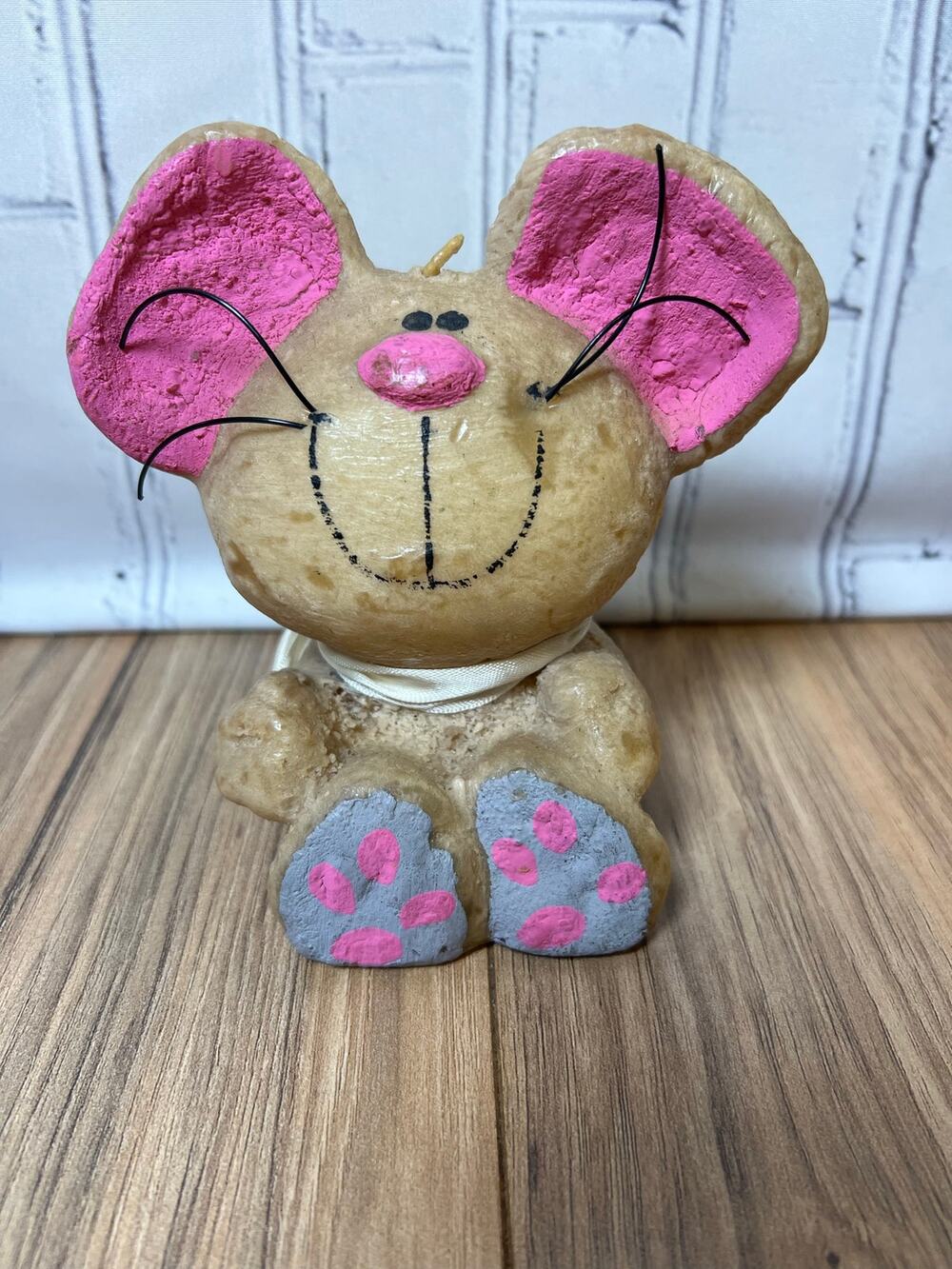 Vintage Candle Guild Mouse Figural Candle Guild  Unburned Retro Kitsch Decor